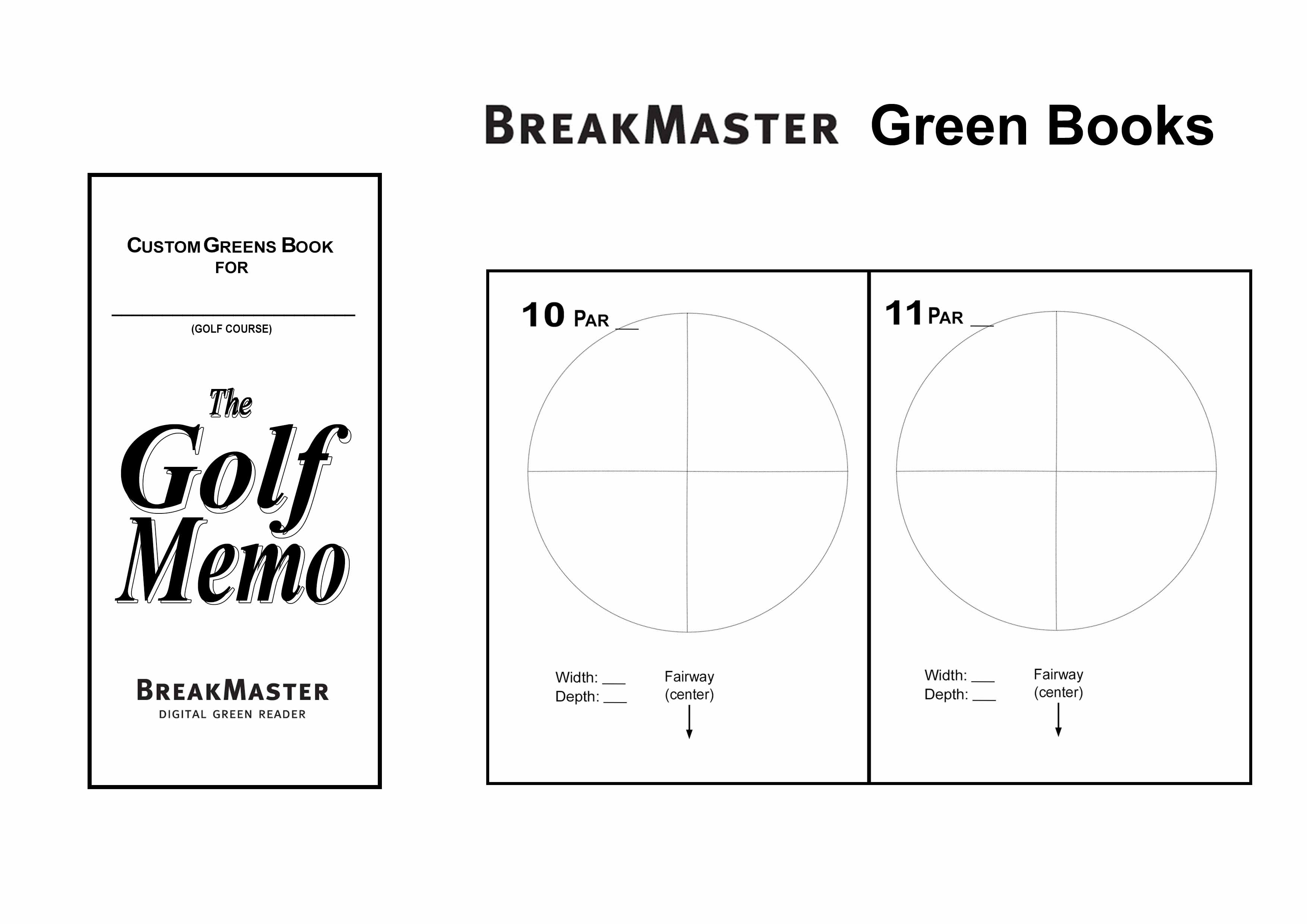 ゴルフで完璧を求める人のためのヤーデージブック ザ・ゴルフメモ The GOLF MEMO